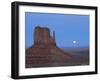 Full Moon Rising Behind Sandstone Bluffs, Arizona/Utah Border, Monument Valley Tribal Park, Navajo-Scott T. Smith-Framed Photographic Print