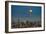 Full moon rising over Brisbane city, Queensland, Australia-Mark A Johnson-Framed Photographic Print