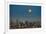 Full moon rising over Brisbane city, Queensland, Australia-Mark A Johnson-Framed Photographic Print