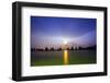 Full Moon Rising over Rock Stacks, Hashikuiiwa, Wakayama Prefecture, Honshu, Japan, Asia-Christian Kober-Framed Photographic Print