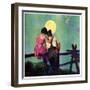 "Full Moon Romance,"October 1, 1934-Phil Lyford-Framed Giclee Print