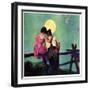 "Full Moon Romance,"October 1, 1934-Phil Lyford-Framed Giclee Print