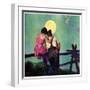 "Full Moon Romance,"October 1, 1934-Phil Lyford-Framed Giclee Print