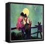 "Full Moon Romance,"October 1, 1934-Phil Lyford-Framed Stretched Canvas