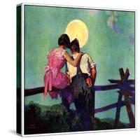 "Full Moon Romance,"October 1, 1934-Phil Lyford-Stretched Canvas