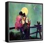 "Full Moon Romance,"October 1, 1934-Phil Lyford-Framed Stretched Canvas