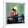 "Full Moon Romance,"October 1, 1934-Phil Lyford-Framed Giclee Print