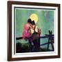 "Full Moon Romance,"October 1, 1934-Phil Lyford-Framed Giclee Print