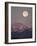 Full Moon Setting over Snow-Covered Magdelena Mountains at Socorro, New Mexico, USA-Larry Ditto-Framed Photographic Print