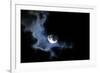 Full Moon Shining through Dramatic Clouds-logoboom-Framed Photographic Print