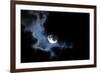 Full Moon Shining through Dramatic Clouds-logoboom-Framed Photographic Print