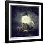 Full Moon-Paula Belle Flores-Framed Art Print