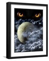 Full Moon-frenta-Framed Art Print