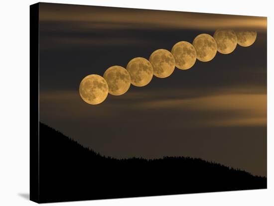 Full Moonrise-Stocktrek Images-Stretched Canvas