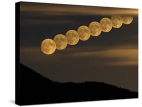 Full Moonrise-Stocktrek Images-Stretched Canvas
