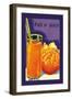 Full O' Juice-null-Framed Art Print