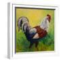 Full Of Himself Rooster-Marion Rose-Framed Giclee Print