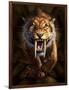 Full on View of a Saber-Toothed Tiger-null-Framed Art Print