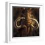 Full on View of a Woolly Mammoth-null-Framed Art Print