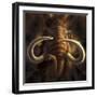 Full on View of a Woolly Mammoth-null-Framed Art Print