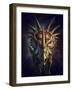 Full on View of the Horned Dinosaur, Styracosaurus-null-Framed Art Print