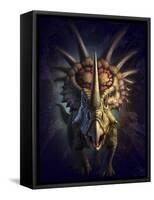 Full on View of the Horned Dinosaur, Styracosaurus-null-Framed Stretched Canvas