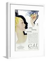 Full Page Colour Advertisement for Gal Toilet Soap from 1929-null-Framed Art Print