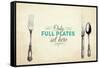 Full Plates-null-Framed Stretched Canvas