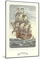 Full-Rigged Clipper Ship-null-Mounted Art Print