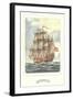 Full-Rigged Clipper Ship-null-Framed Art Print