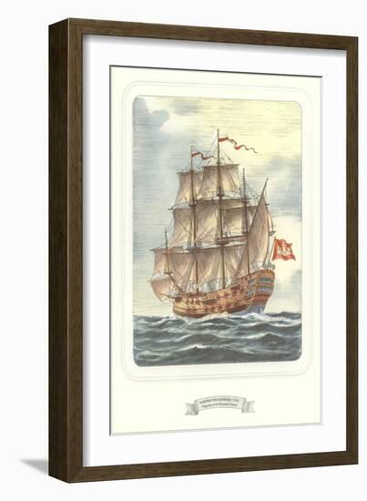 Full-Rigged Clipper Ship-null-Framed Art Print