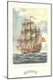 Full-Rigged Clipper Ship-null-Mounted Art Print