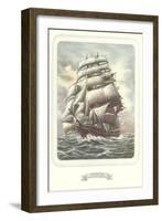 Full-Rigged Clipper Ship-null-Framed Art Print