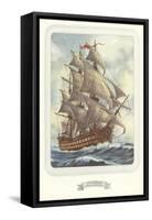 Full-Rigged Clipper Ship-null-Framed Stretched Canvas