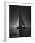 Full Sails During a Night Sailboat Race, with the Sun Peeking over the Horizon-Cornell Capa-Framed Photographic Print