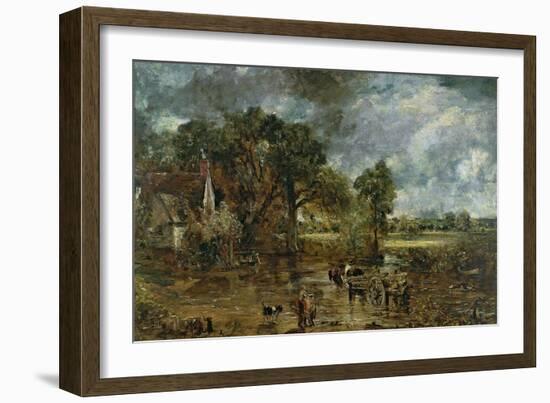 Full Scale Study for "The Hay Wain," circa 1821-John Constable-Framed Giclee Print