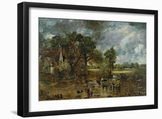 Full Scale Study for "The Hay Wain," circa 1821-John Constable-Framed Giclee Print