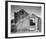 Full side view of entrance with gate to the right, Church, Taos Pueblo National Historic Landmark, -Ansel Adams-Framed Art Print