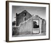 Full side view of entrance with gate to the right, Church, Taos Pueblo National Historic Landmark, -Ansel Adams-Framed Art Print