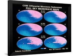 Full Sky Microwave Maps, 1990-null-Framed Giclee Print