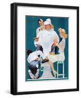 "Full Treatment", May 18,1940-Norman Rockwell-Framed Giclee Print