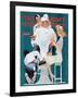 "Full Treatment" Saturday Evening Post Cover, May 18,1940-Norman Rockwell-Framed Giclee Print