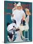 "Full Treatment" Saturday Evening Post Cover, May 18,1940-Norman Rockwell-Stretched Canvas