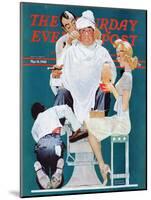 "Full Treatment" Saturday Evening Post Cover, May 18,1940-Norman Rockwell-Mounted Premium Giclee Print