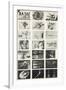 Full Undivided Sheet of the First Series of 21 Surrealist Picture Postcards, 1937-Georges Hugnet-Framed Giclee Print