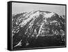 Full View Of Barren Mountain Side With Snow "In Rocky Mountain National Park" Colorado 1933-1942-Ansel Adams-Framed Stretched Canvas