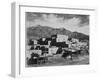 Full View Of City Mountains In Bkgd "Taos Pueblo National Historic Landmark New Mexico 1941"-Ansel Adams-Framed Art Print