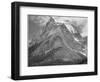 Full View Of Mountain "Going-To-The-Sun Mountain Glacier National Park" Montana. 1933-1942-Ansel Adams-Framed Art Print