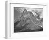 Full View Of Mountain "Going-To-The-Sun Mountain Glacier National Park" Montana. 1933-1942-Ansel Adams-Framed Art Print