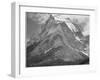 Full View Of Mountain "Going-To-The-Sun Mountain Glacier National Park" Montana. 1933-1942-Ansel Adams-Framed Art Print